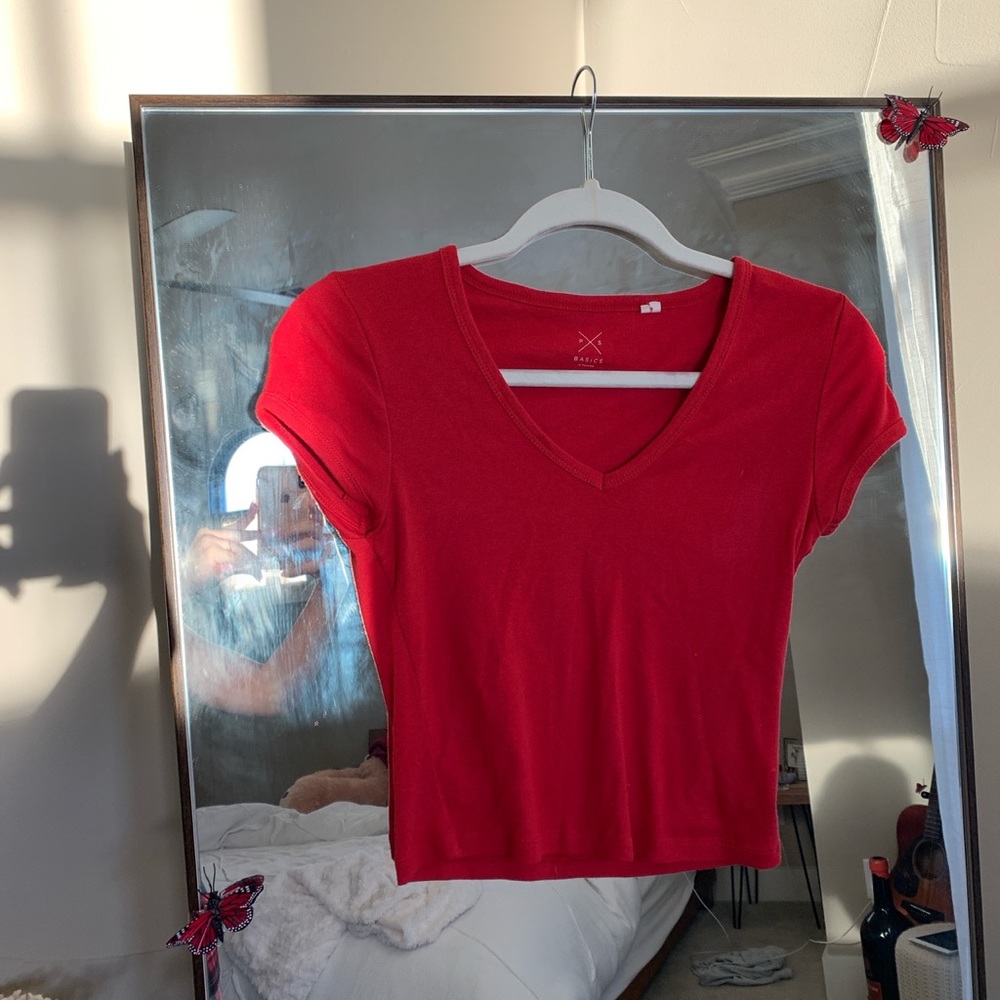 crop top tshirt shirt fitted